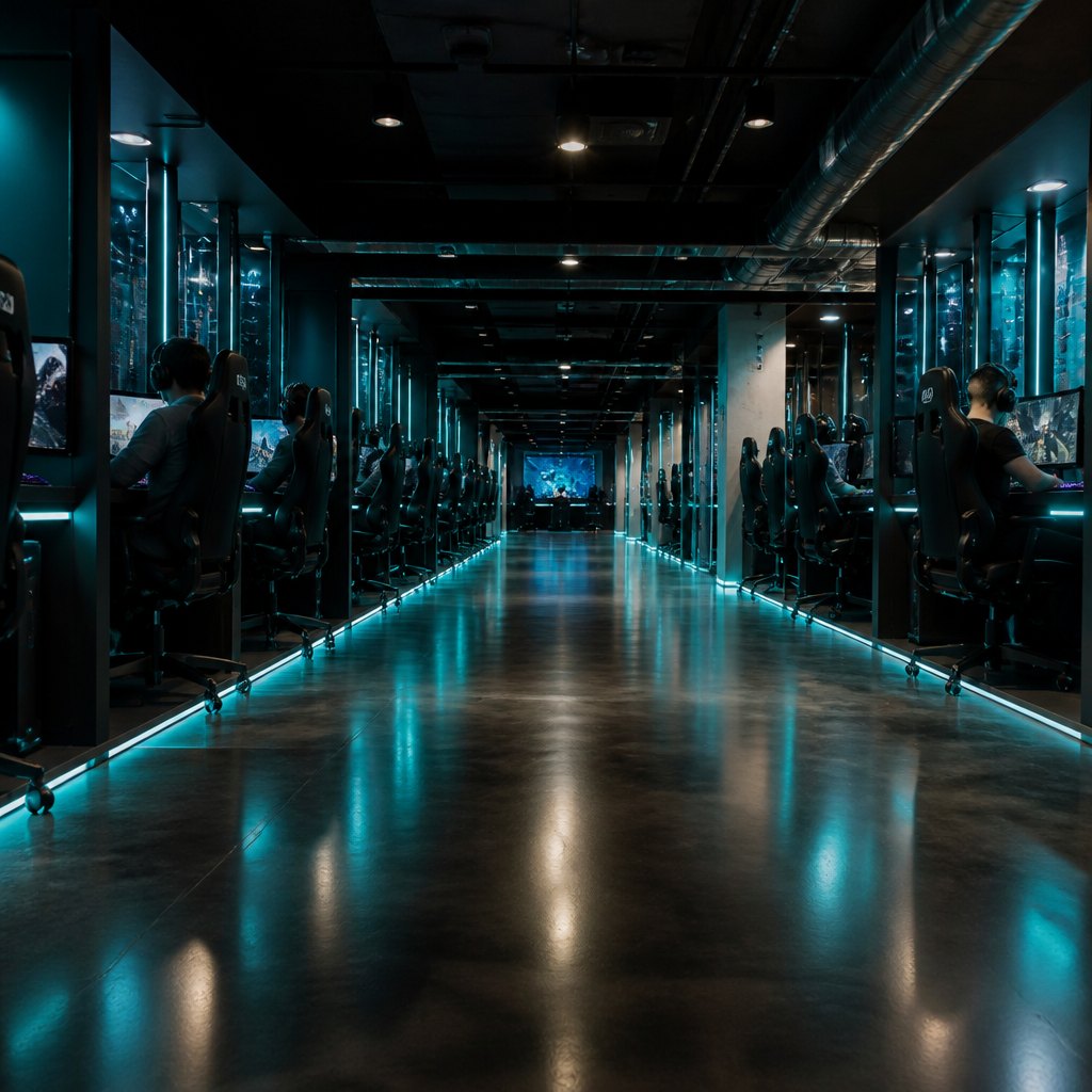 The clean aisle at Clickbase.